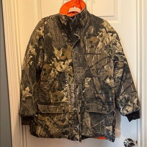 Northwest Territory Camouflage Jacket with Orange Lining